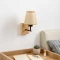 Brilagi - Stenska svetilka NUBILA WOOD 1xE27/25W/230V hrast/svetlo rjava