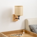 Brilagi - Stenska svetilka NUBILA WOOD 1xE27/25W/230V hrast/svetlo rjava