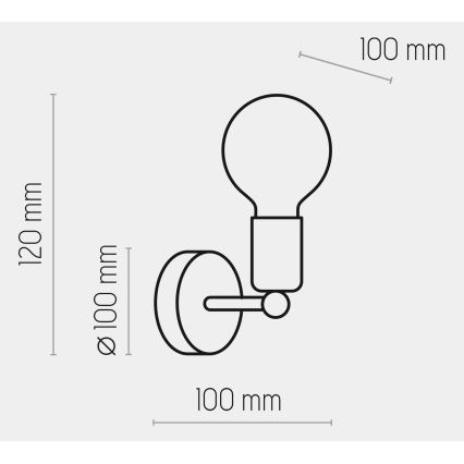 Brilagi - Stenska svetilka OMBORO 1xE27/60W/230V