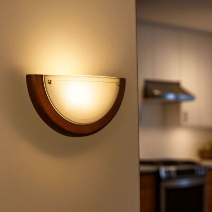 Brilagi - Stenska svetilka ORBIS 1xE27/60W/230V 30 cm, borov les