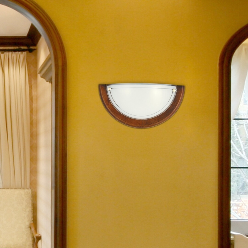 Brilagi - Stenska svetilka ORBIS 1xE27/60W/230V 30 cm, borov les