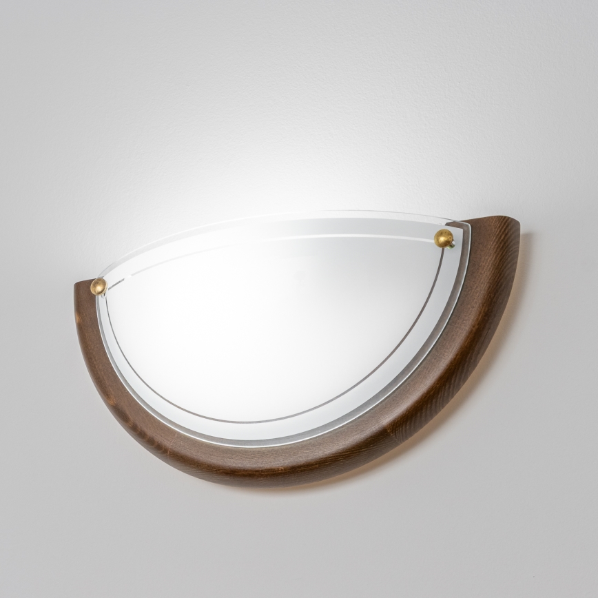 Brilagi - Stenska svetilka ORBIS 1xE27/60W/230V 30 cm, borov les