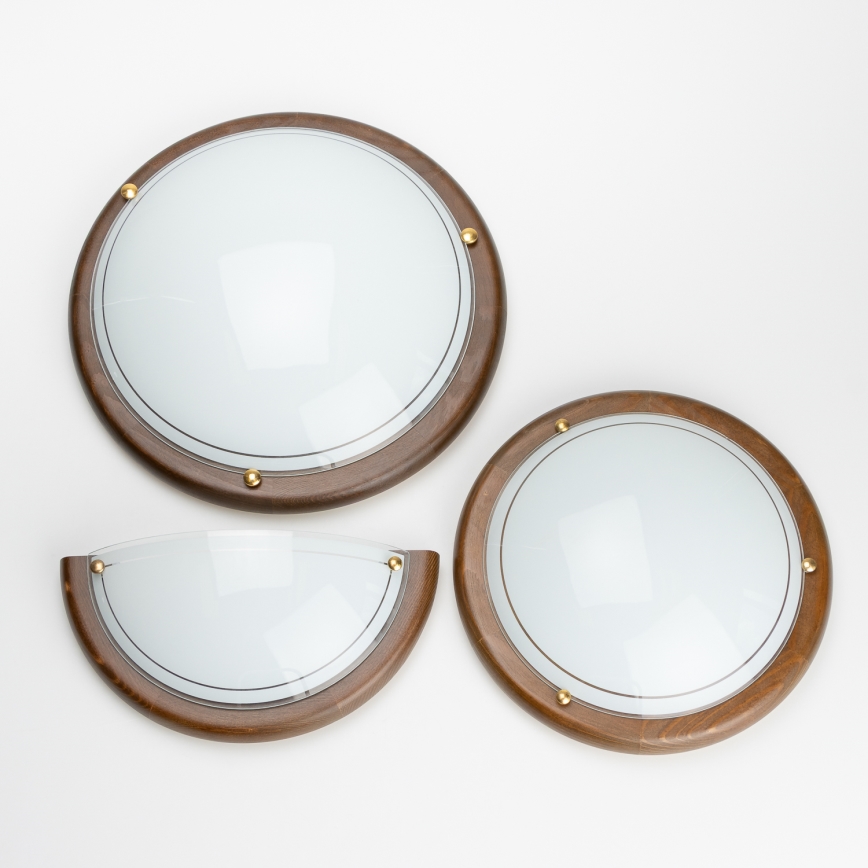 Brilagi - Stenska svetilka ORBIS 1xE27/60W/230V 30 cm, borov les