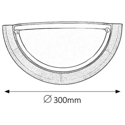 Brilagi - Stenska svetilka ORBIS 1xE27/60W/230V 30 cm, borov les
