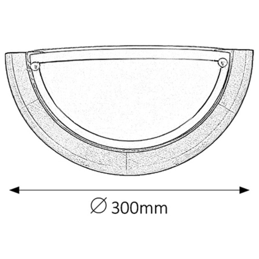 Brilagi - Stenska svetilka ORBIS 1xE27/60W/230V 30 cm, borov les