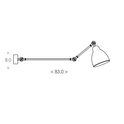 BRILAGI - Stenska svetilka QUILL 1xE27/40W/230V 83 cm bela