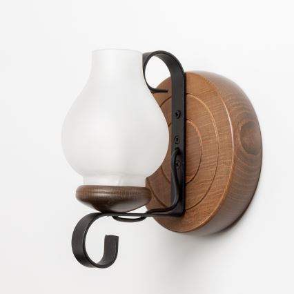 Brilagi - Stenska svetilka ROATA APLICA 1xE14/40W/230V bukev/oreh