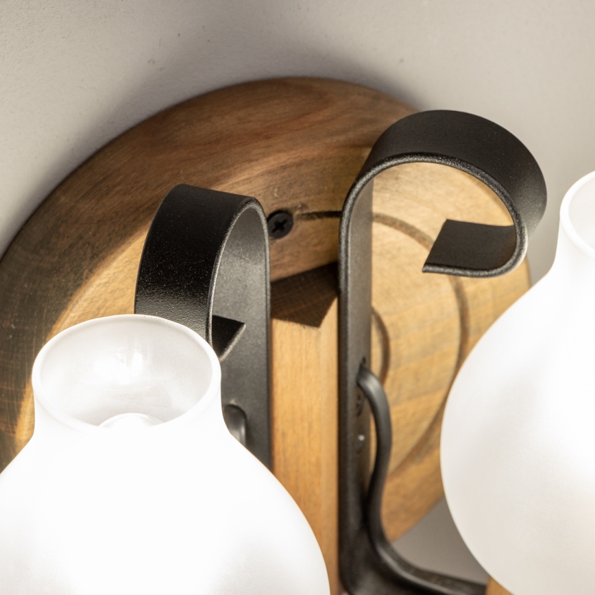 Brilagi - Stenska svetilka ROATA APLICA 2xE14/40W/230V bukev