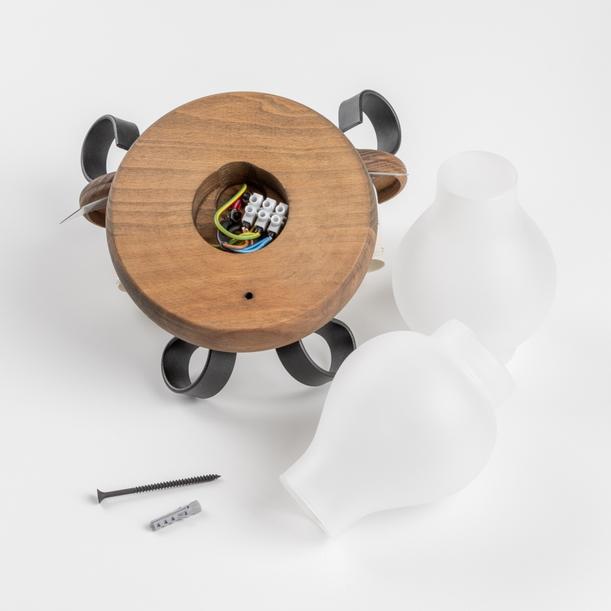 Brilagi - Stenska svetilka ROATA APLICA 2xE14/40W/230V bukev