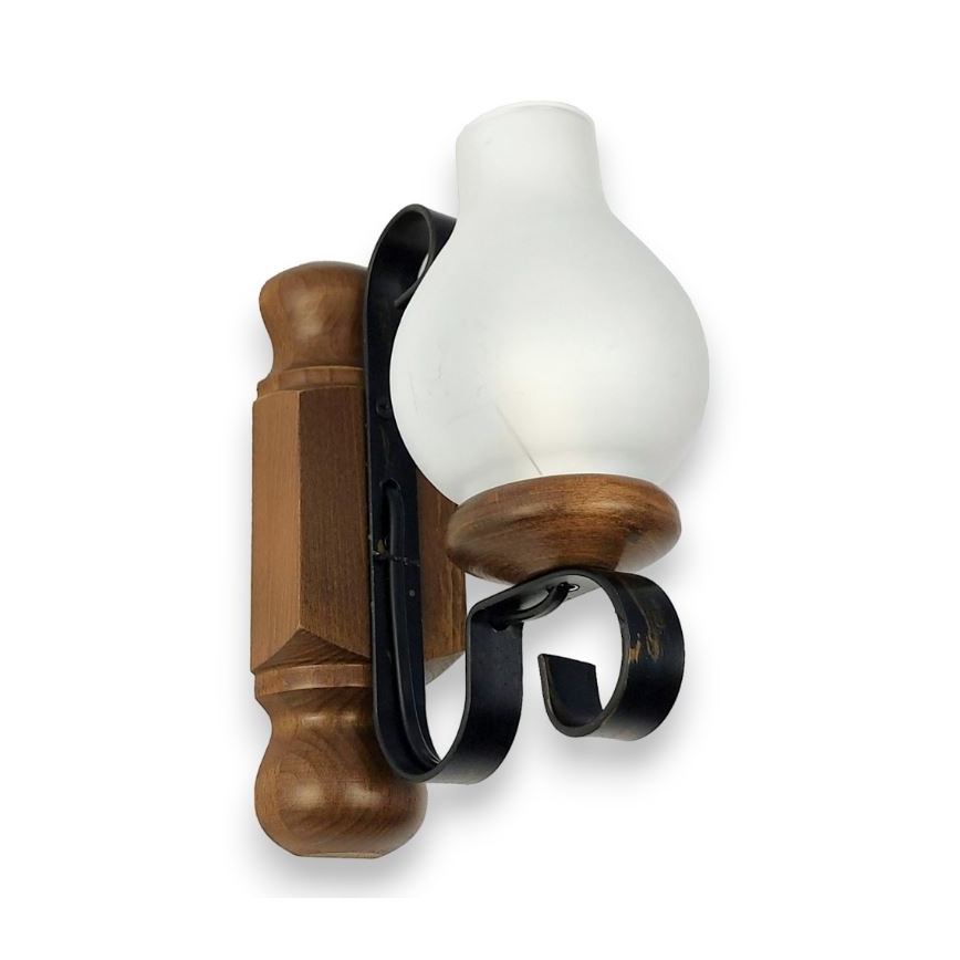 Brilagi - Stenska svetilka RUSTIC 1xE14/40W/230V bukev/oreh