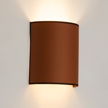 Brilagi - Stenska svetilka SEMI 1xE27/15W/230V pr. 20 cm rjava