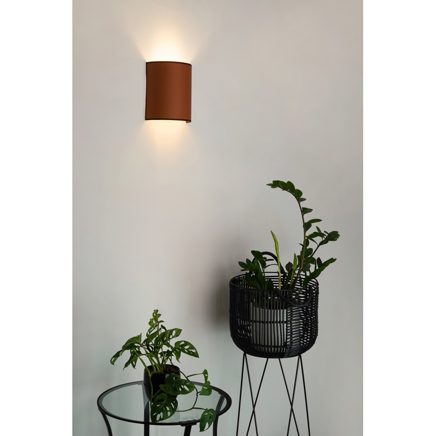 Brilagi - Stenska svetilka SEMI 1xE27/15W/230V pr. 20 cm rjava