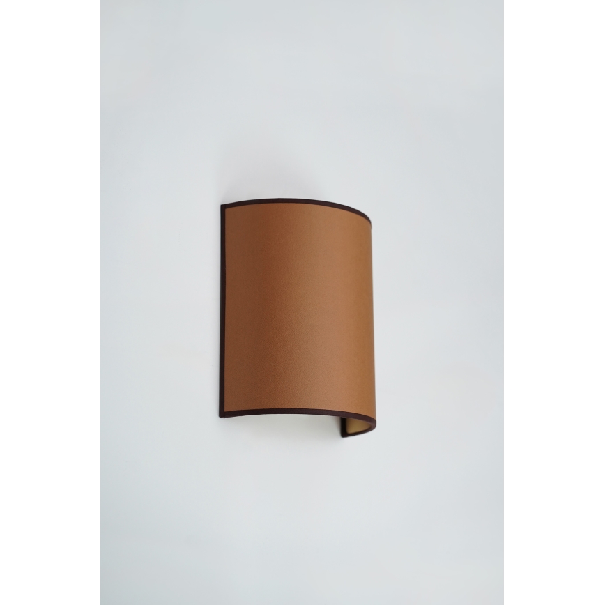 Brilagi - Stenska svetilka SEMI 1xE27/15W/230V pr. 20 cm rjava
