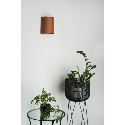 Brilagi - Stenska svetilka SEMI 1xE27/15W/230V pr. 20 cm rjava