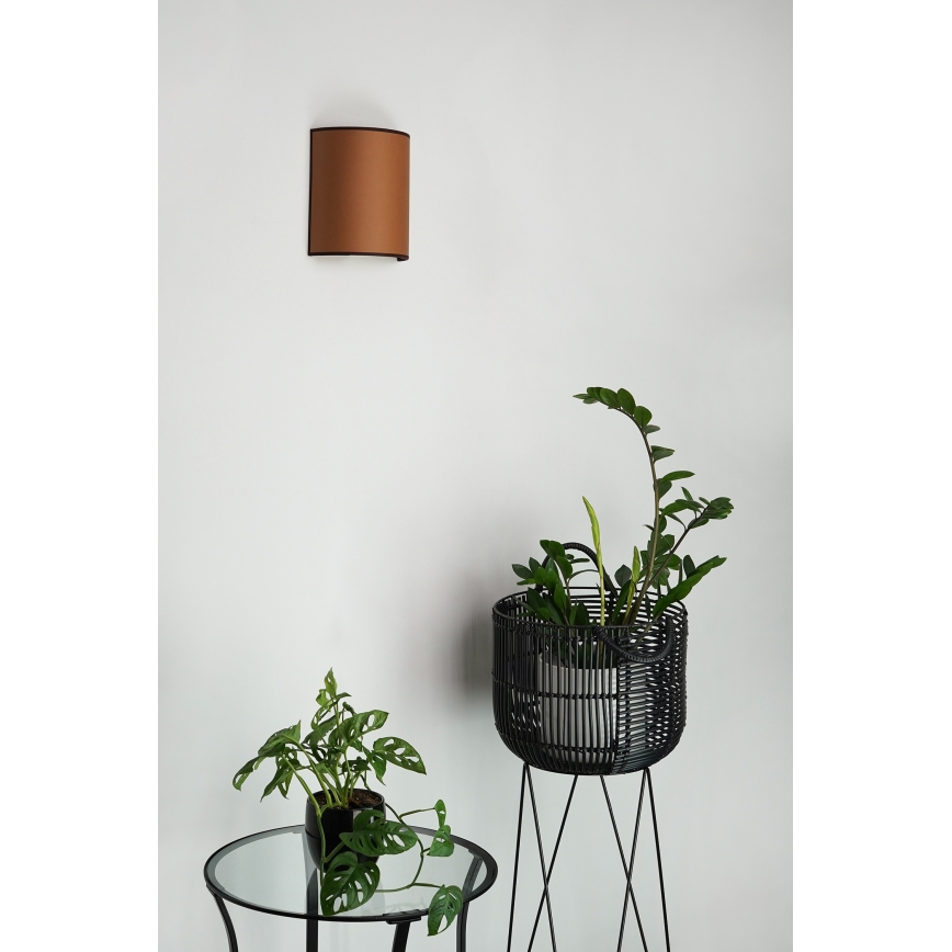 Brilagi - Stenska svetilka SEMI 1xE27/15W/230V pr. 20 cm rjava