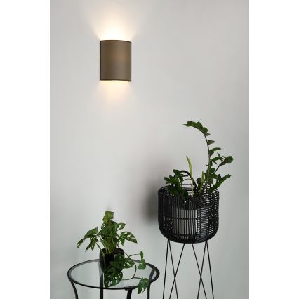 Brilagi - Stenska svetilka SEMI 1xE27/15W/230V pr. 20 cm rjava