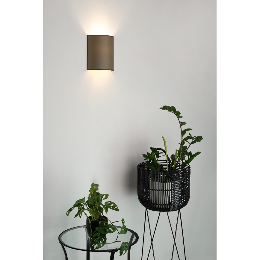 Brilagi - Stenska svetilka SEMI 1xE27/15W/230V pr. 20 cm rjava