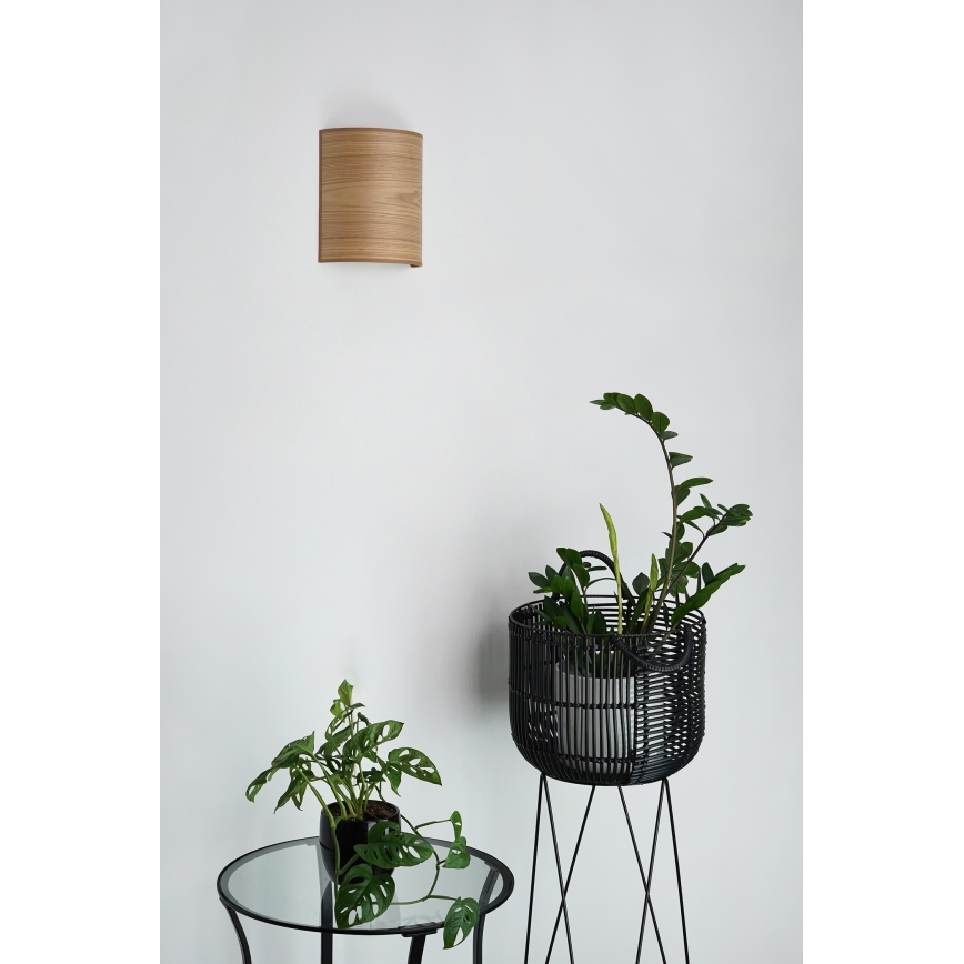 Brilagi - Stenska svetilka SEMI 1xE27/15W/230V pr. 20 cm rjava