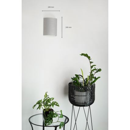 Brilagi - Stenska svetilka SEMI 1xE27/15W/230V pr. 20 cm siva