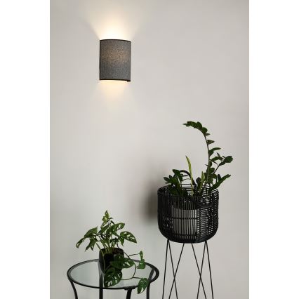 Brilagi - Stenska svetilka SEMI 1xE27/15W/230V pr. 20 cm siva