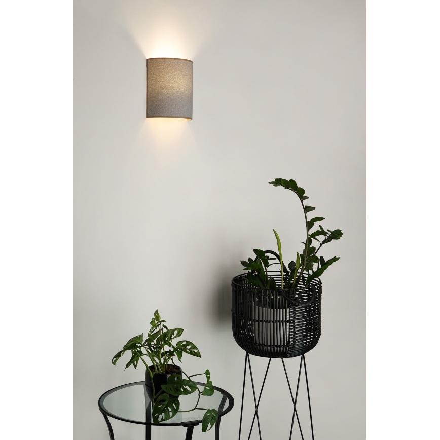 Brilagi - Stenska svetilka SEMI 1xE27/15W/230V pr. 20 cm svetlo siva