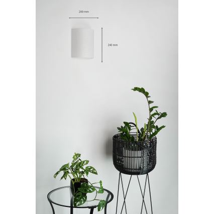 Brilagi - Stenska svetilka SEMI 1xE27/15W/230V svetlo siva