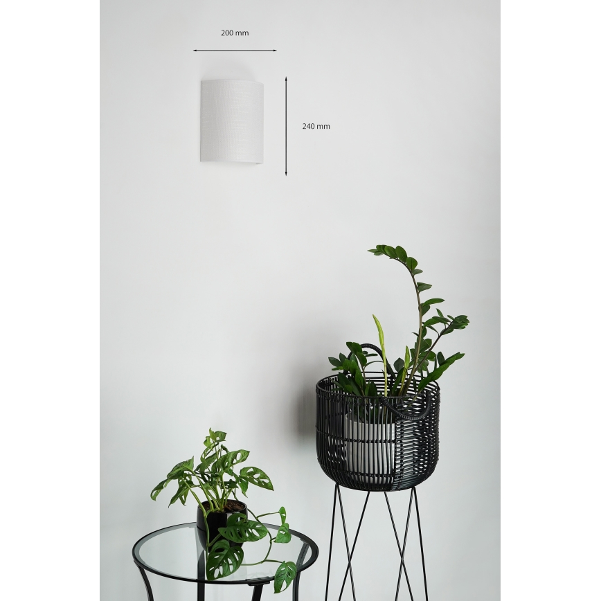 Brilagi - Stenska svetilka SEMI 1xE27/15W/230V svetlo siva