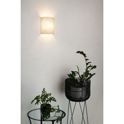 Brilagi - Stenska svetilka SEMI 1xE27/15W/230V temna siva