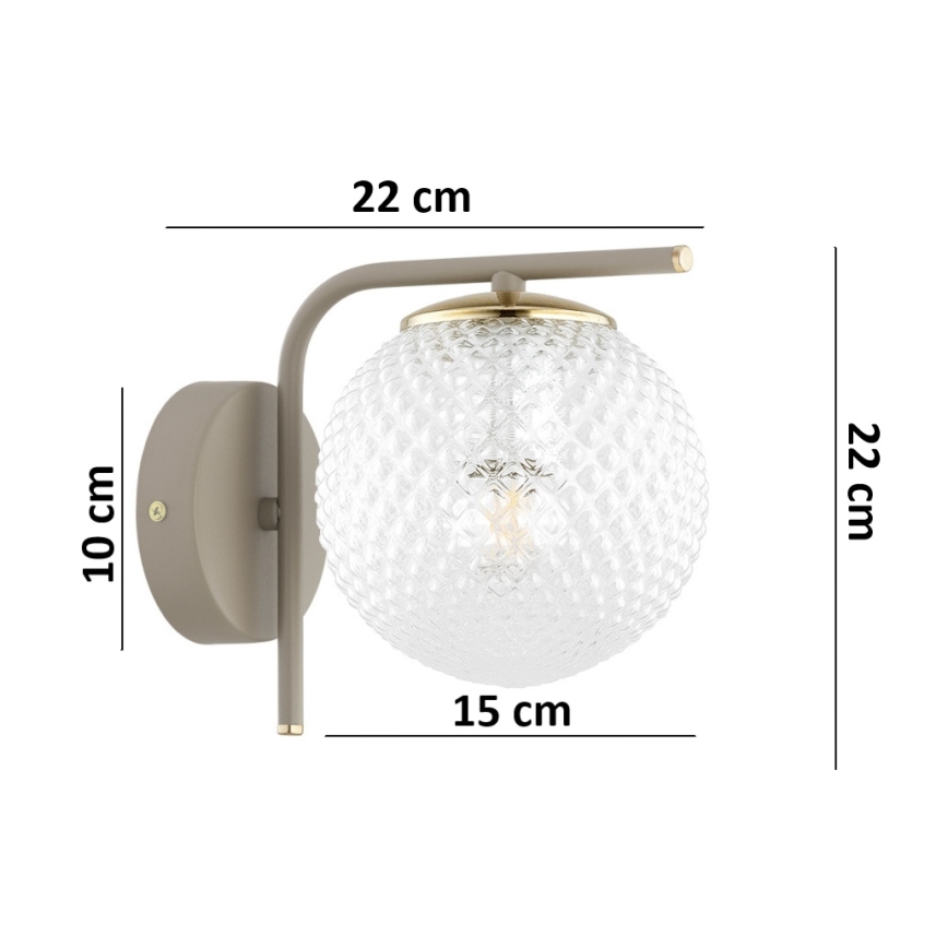 Brilagi - Stenska svetilka STELLA 1xE27/60W/230V bežna/zlata