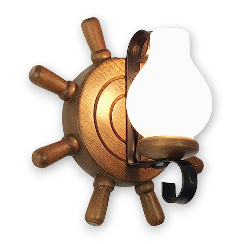 Brilagi - Stenska svetilka TIMONA 1xE14/40W/230V bukev/oreh