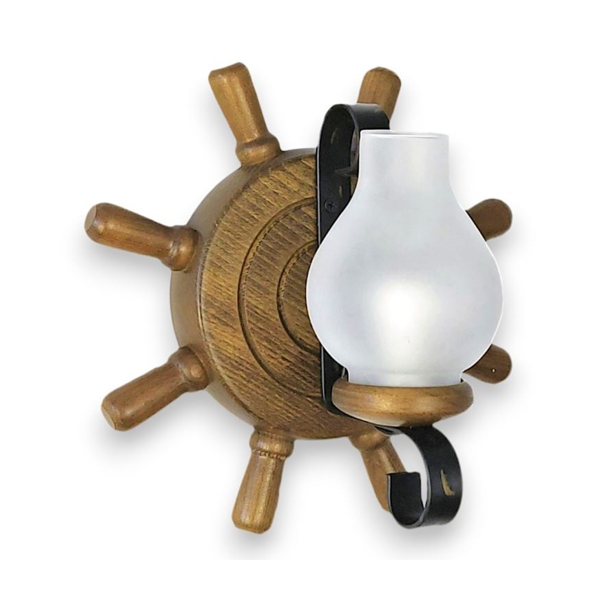 Brilagi - Stenska svetilka TIMONA 1xE14/40W/230V bukev/oreh