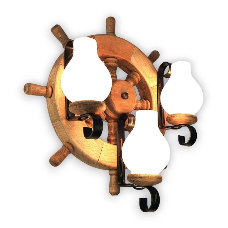 Brilagi - Stenska svetilka TIMONA 3xE14/40W/230V bukev