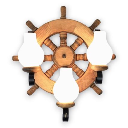 Brilagi - Stenska svetilka TIMONA 3xE14/40W/230V bukev