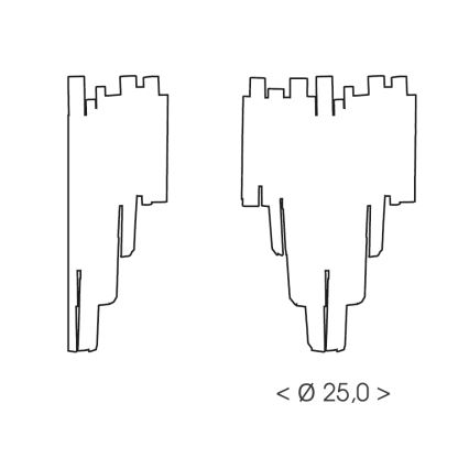 Brilagi - Stenska svetilka VERVE 2xE14/40W/230V zlata