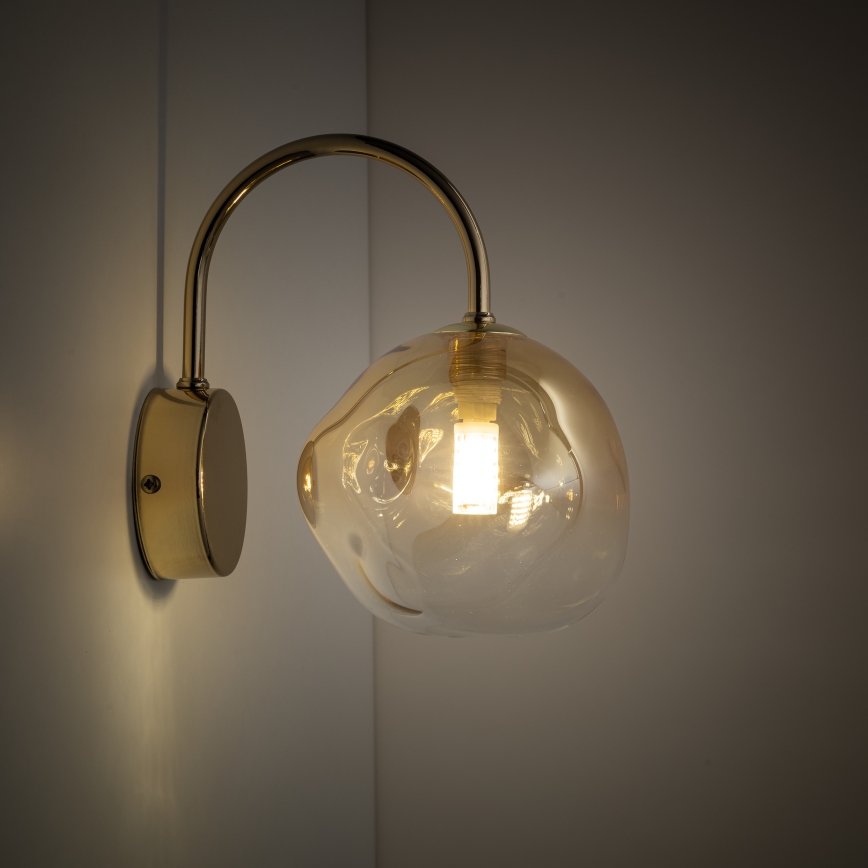 Brilagi - Stenska svetilka VULCANO 1xG9/8W/230V zlata/dimno bež