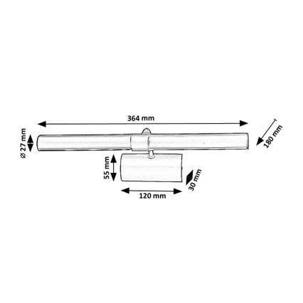 Brilagi - Stenska svetilka za slike DANAE 2xE14/40W/230V zlata