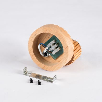 Brilagi - Stenska točkovna svetilka HYGGE 1xE14/15W/230V kavčukovec/dimna