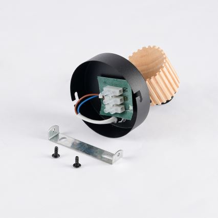 Brilagi - Stenska točkovna svetilka ODENSE 1xE14/10W/230V les/črna