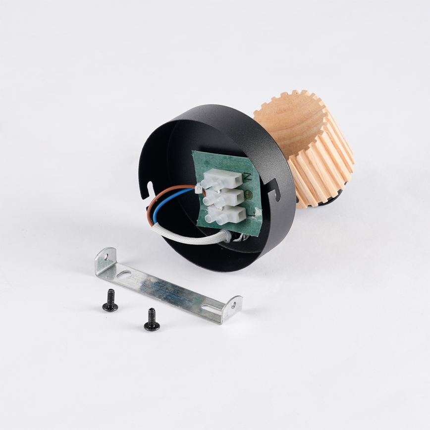 Brilagi - Stenska točkovna svetilka ODENSE 1xE14/10W/230V les/črna