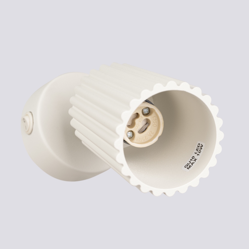 Brilagi - Stenski reflektor CRESTO 1xGU10/10W/230V krem barva