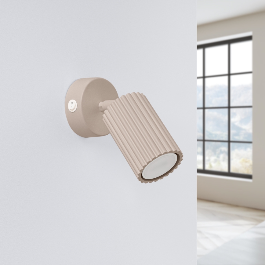 Brilagi - Stenski reflektor CRESTO 1xGU10/10W/230V taupe
