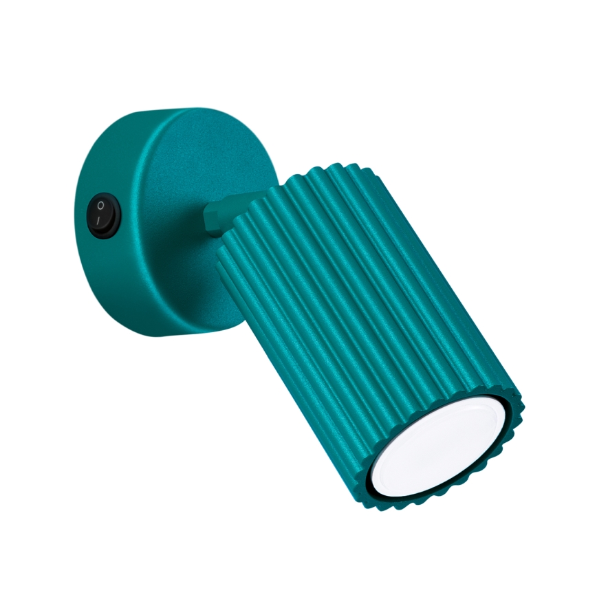 Brilagi - Stensko reflektorsko svetilo CRESTO 1xGU10/10W/230V turkizno