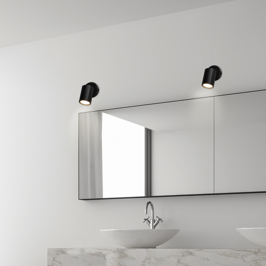 Brilagi - Stensko reflektorsko svetilo CRISPINA 1xGU10/10W/230V črna