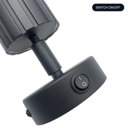 Brilagi - Stensko reflektorsko svetilo CRISPINA 1xGU10/10W/230V črna