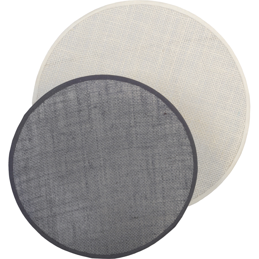 Brilagi - Stensko svetilo CIRCLES 1x E27/60W/230V, premer 35 cm, kremna/siva