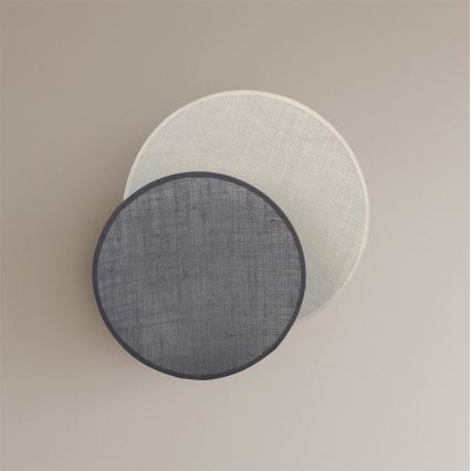 Brilagi - Stensko svetilo CIRCLES 1x E27/60W/230V, premer 35 cm, kremna/siva