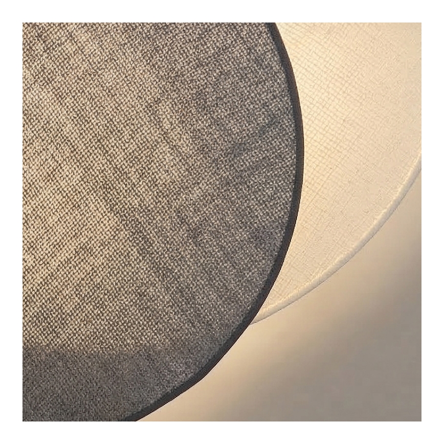 Brilagi - Stensko svetilo CIRCLES 1x E27/60W/230V, premer 35 cm, kremna/siva