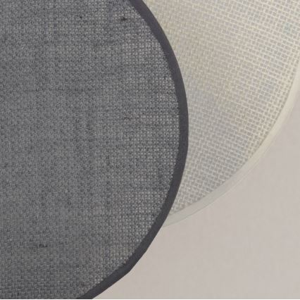Brilagi - Stensko svetilo CIRCLES 1x E27/60W/230V, premer 35 cm, kremna/siva