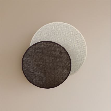 Brilagi - Stensko svetilo CIRCLES 1xE27/60W/230V premer 35 cm kremna/rjava