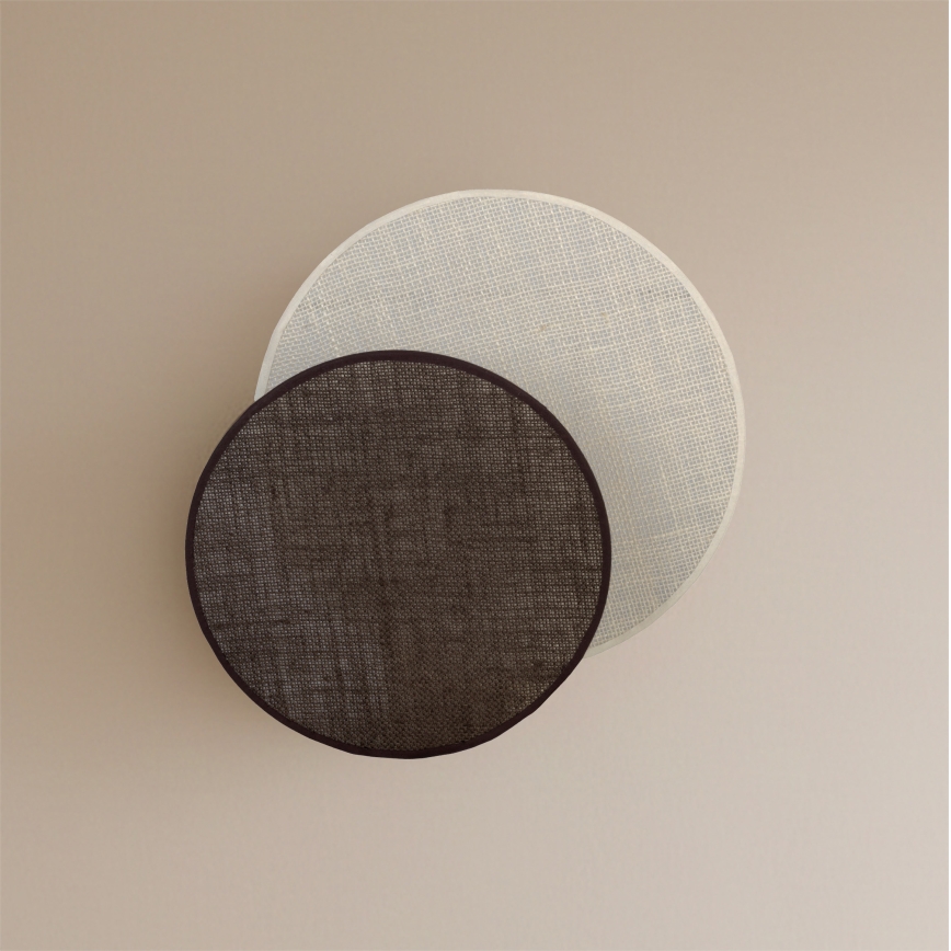 Brilagi - Stensko svetilo CIRCLES 1xE27/60W/230V premer 35 cm kremna/rjava